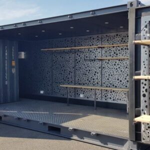 CONTENEDOR MARITIMO , 20 PIES LADO ABIERTO SECO "SHOP-BOX" - NUEVO